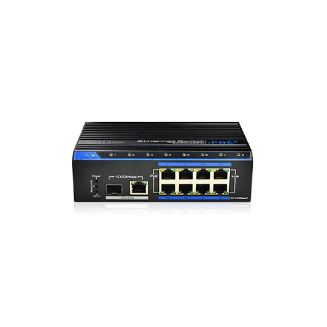Industrial 8 Ports PoE Fast Ethernet Switch (UTEPO) | UTP7208E-POE-A1