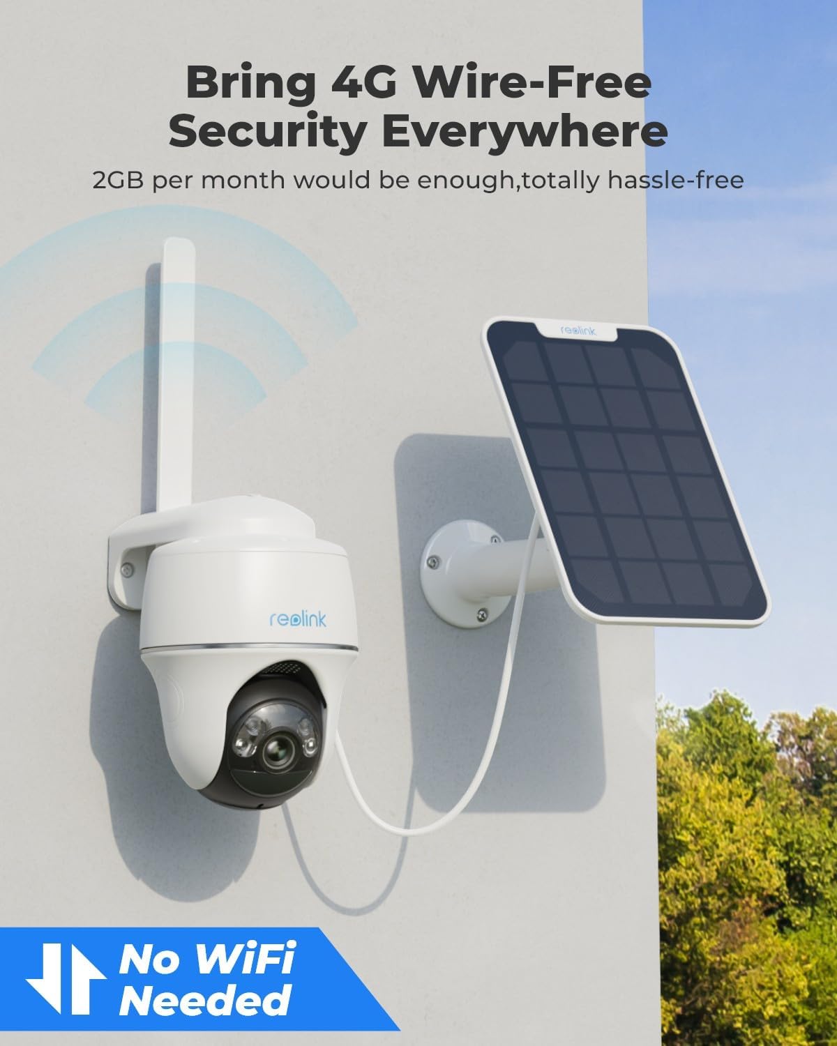 REOLINK  Go PT Plus 4G LTE Cellular Security Camera Outdoor