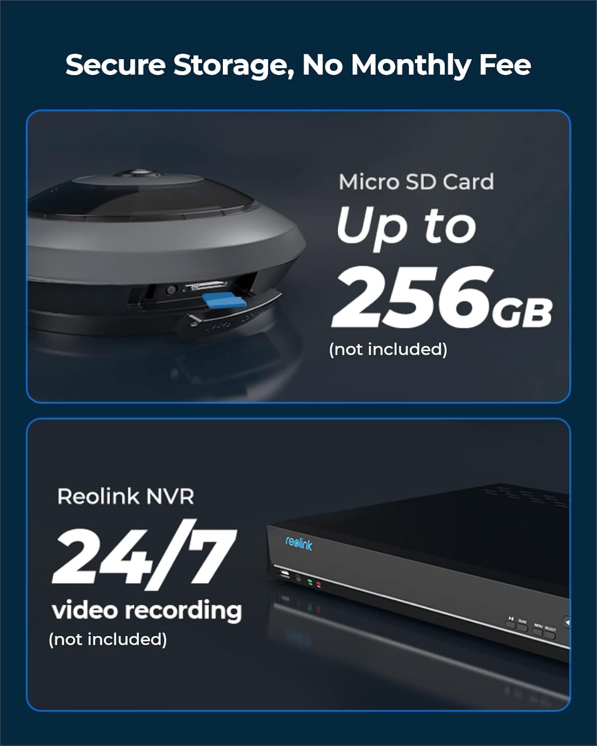 REOLINK  Fisheye Series FE-W-W 2K+ 6MP 360° Panorama WIFI  Indoor Security Camera