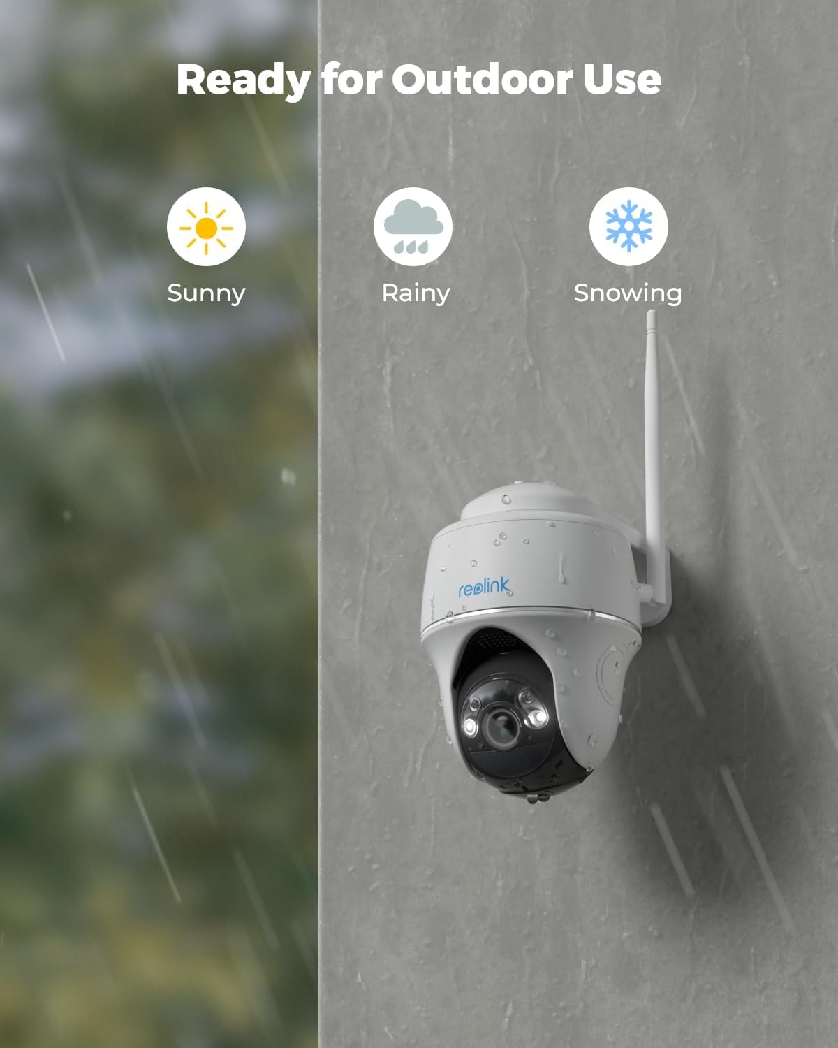 Reolink Argus PT Lite - 3MP Outdoor Battery Wi-Fi Camera, Pan & Tilt, Person/Vehicle Detection,Two way audio