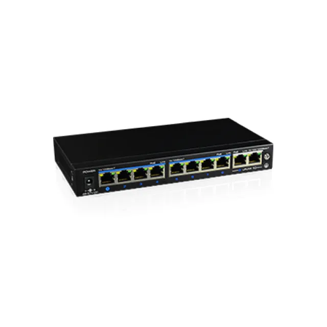 8 Ports PoE Ethernet Switch (2 Full Gigabit Uplink) | UTP3-SW08-TP120-A1