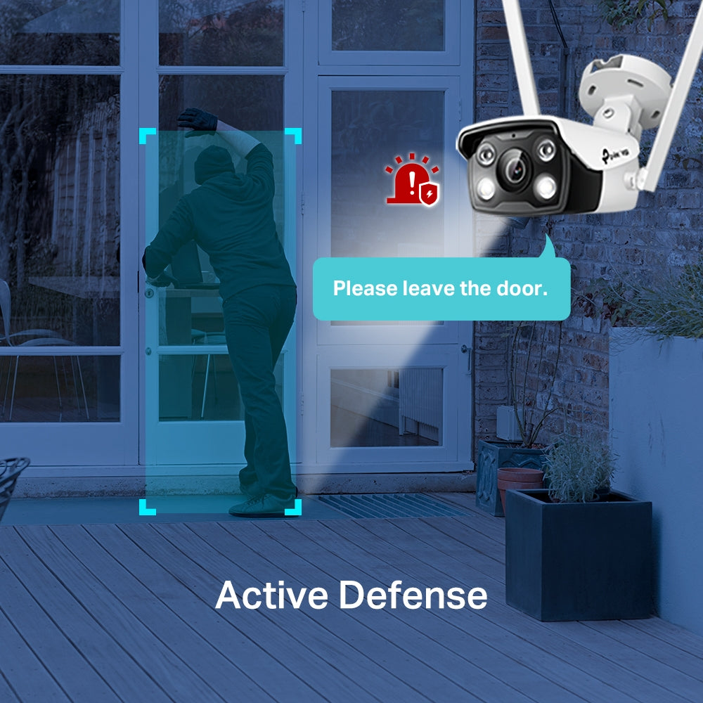 VIGI 4MP Outdoor Full-Color Wi-Fi Bullet Network Camera