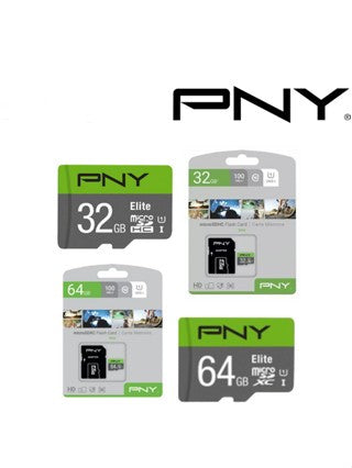 PNY Elite U1 MicroSD Flash Memory Card 32GB/64GB