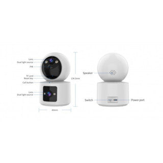 CB90DR 3MP HD Dual Lens WiFi Camera with Call Button | 3MP WiFi Camera with Call Button