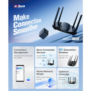 DAHUA │ DH-AX15M │ DH-AX18 │ AX1500 & AX1800 | AX1500 wireless router | AX1800 wireless router |