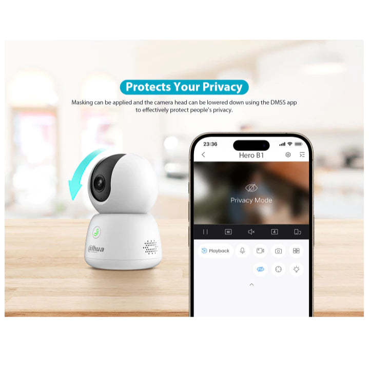 DAHUA | DH-H3B-H5B 3MP & 5MP Indoor Fixed-focal WiFi Pan & Tilt Network Camera │Human & Pet Detection │Sound alarm │Night vision