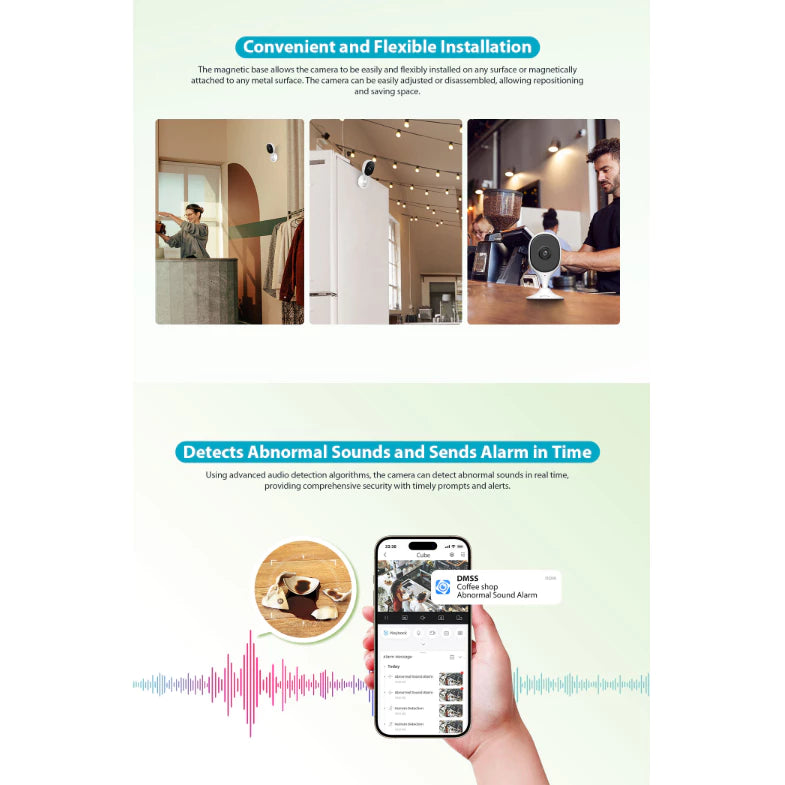 DAHUA | Cube Series 3MP & 5MP Indoor Fixed-focal Wi-Fi Cube Network Camera | DH-C3A  | DH-C5A