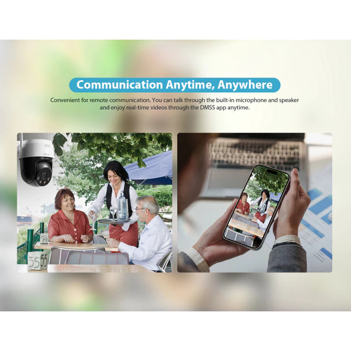 DAHUA | DH-P3AE-PV DH-P5AE-PV 3MP & 5MP Wireless Network PT Camera │ Human & Vehicle Detection │Sound & Light Alarm │Water Proof