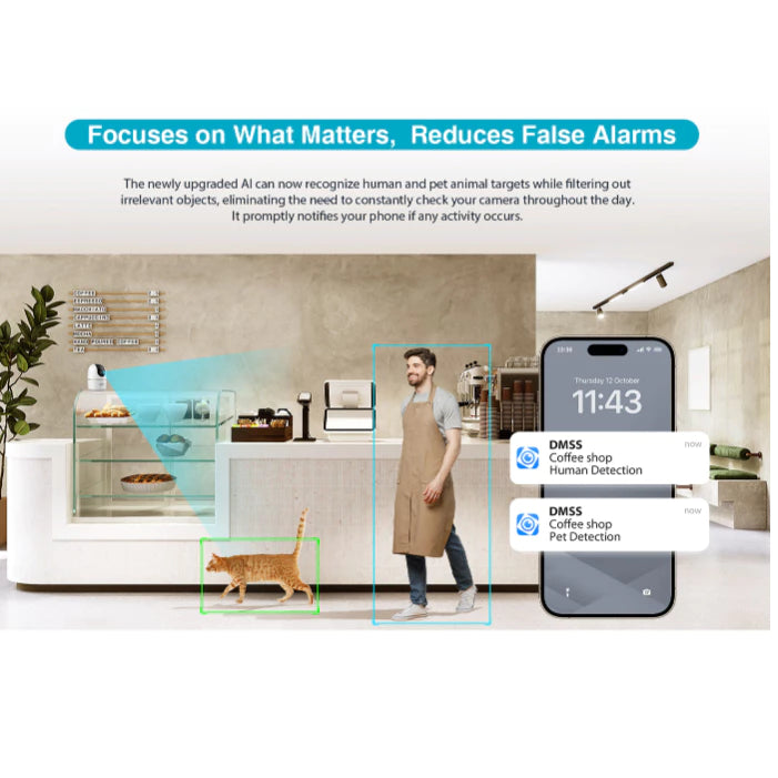 DAHUA | Hero Series 3MP & 5MP Indoor Fixed-Focal Wi-Fi Pan & Tilt Network Camera H5A