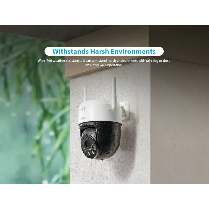 DAHUA | DH-P3AE-PV DH-P5AE-PV 3MP & 5MP Wireless Network PT Camera │ Human & Vehicle Detection │Sound & Light Alarm │Water Proof